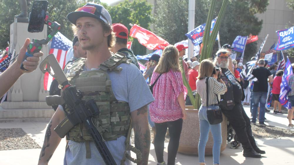 Trump supporters circle the Arizona Capitol building to protest the results of the 2020 presidential election-Second Amendment Sanctuary-ss-featured