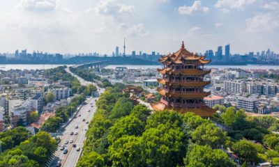 Aerial view of Wuhan city .Panoramic skyline and buildings beside yangtze river | Wuhan Lab Staff Sought Treatment In November 2019 | Featured