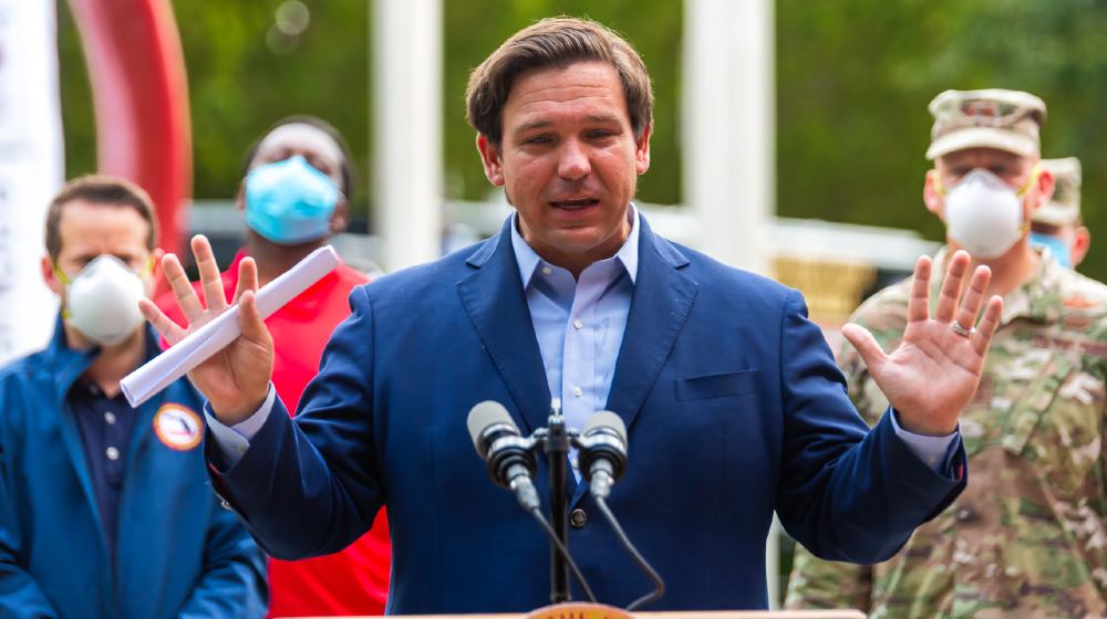 Governor of Florida Ron DeSantis Press Conference at Urban League of Broward County | DeSantis Will Pardon Floridians Hit With COVID Violations | Featured
