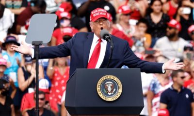 USAPresident Donald Trump speaks at Raymond James Stadium in Tampa, Florida | Trump Preparing To Hit The Campaign Trail | Featured