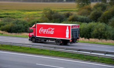 Coca Cola Truck with driving along highway | Surry County Not Sorry For Banning Coke In Govt Offices | featured
