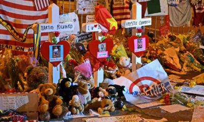 Memorial from flowers on Boylston Str. in Boston | US urges court to reimpose Boston bomber's death sentence | featured