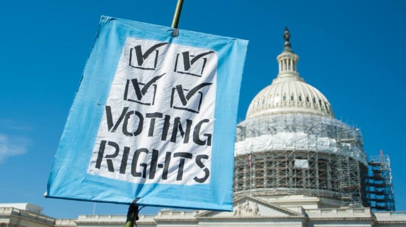 Sign supporting voting rights at the U.S. Capitol | CNN 5 Things