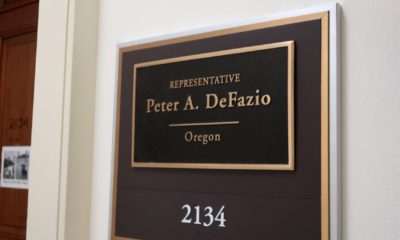 US HOUSE REPRESENTATIVE PETER A DEFAZIO OREGON - office entrance sign | Chairs DeFazio, Napolitano Commend Biden Administration | featured