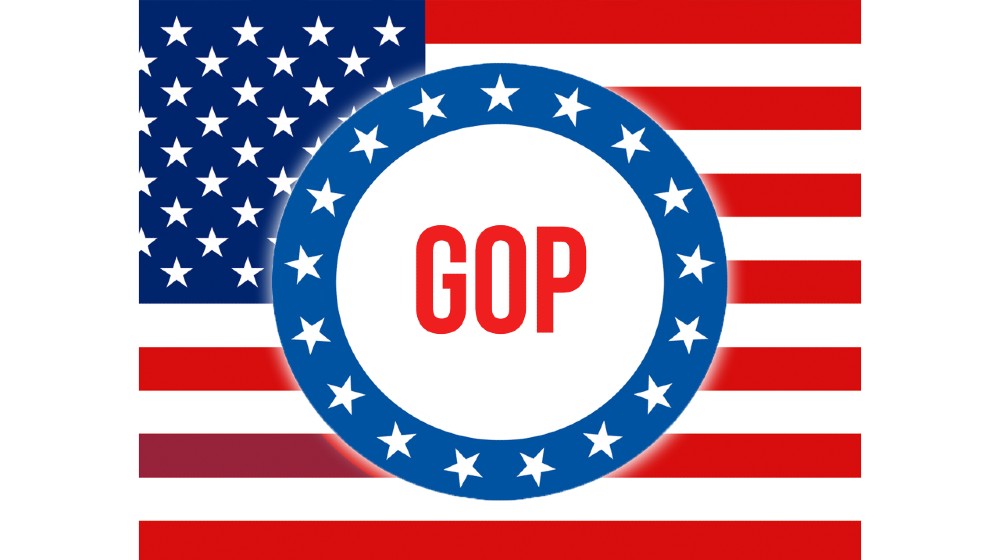 United States of America flag waving in the wind. Voting, Freedom Democracy, gop concept | GOP Outpaces Dems In Fundraising, House Chances Look Good | featured
