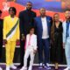 Don Cheadle, Ceyair Wright, LeBron James, Harper Leigh Alexander, Malcolm D. Lee, Sonequa Martin-Green, and John Legend at the Los Angeles premiere of 'Space Jam | Space Jam 2 Panned by Critics, China Still Won’t Show It | featured
