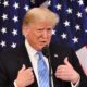 Stable Genius Trump President of the United States gestures as he addresses a press conference | First Politician in the West to Identify the Source of Terror | featured