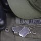 U.S. MARINES Branch Tape with dog tags and boots | Marine Officer Fired For Demanding Accountability For Kabul | featured
