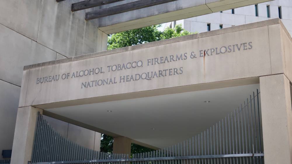 Bureau of Alcohol, Tobacco, Firearms and Explosives - ATF - Department of Justice - sign at headquarters building | ATF Says Rare Breed Triggers’ FRT-15 Is A ‘Machinegun’ | featured