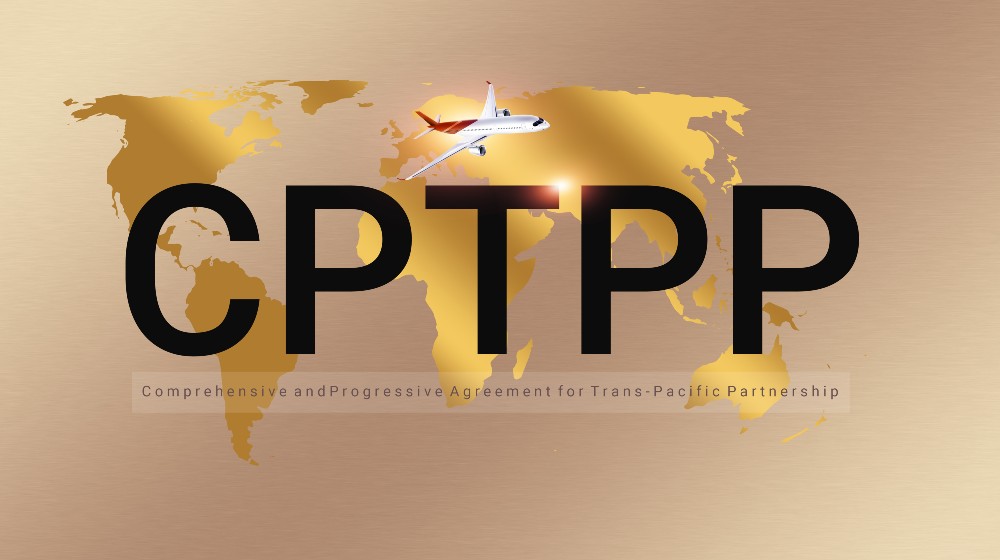 CPTPP and world map banner design for Progressive Agreement for Trans-Pacific Partnership | WE MUST COUNTER CHINA'S TRADE INFLUENCE BY JOINING CPTPP | featured