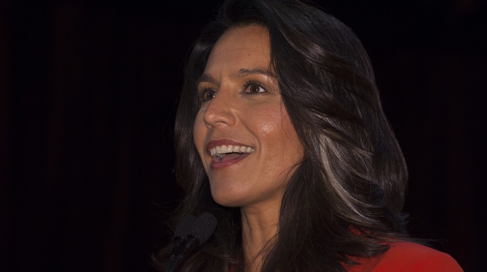 Congresswoman Tulsi Gabbard speaks at 4th annual champions of Jewish values international awards gala at Marriott Marquis Times Square | Gabbard Says Biden Acting As ‘Judge, Jury and Executioner’ | featured