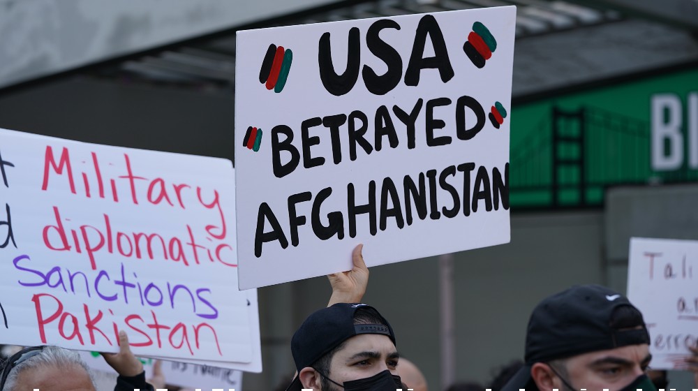 Protesters demonstrate in a show of support and solidarity with those Afghans-US Generals-SS-Featured