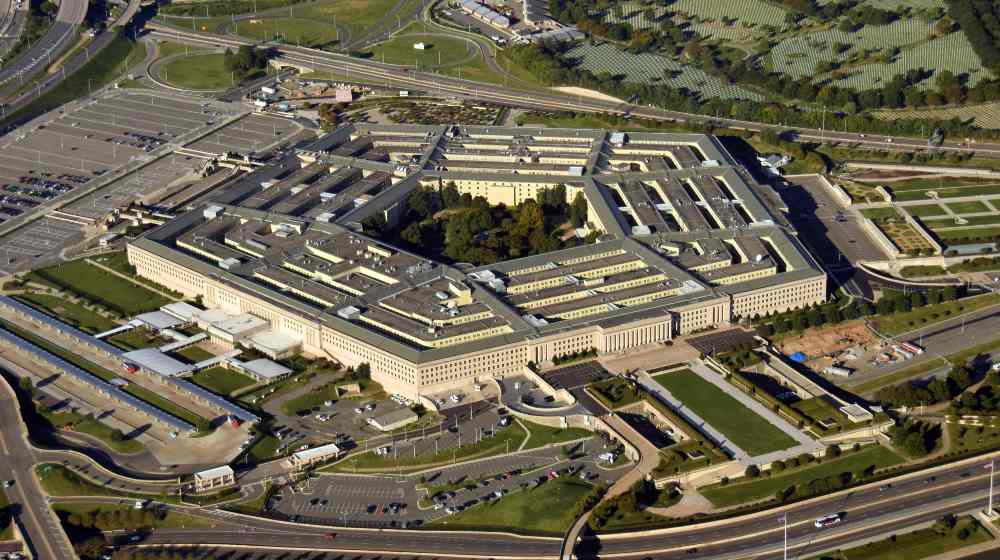 US Pentagon in Washington DC building looking down aerial view from above | Pentagon leaders Austin, Milley to face Capitol Hill grilling on Afghanistan | featured
