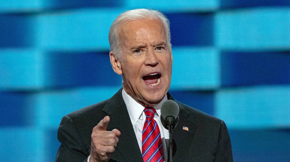 Vice President Joseph Biden delivers his speech from at the podium at the Democratic National Nominating Convention | House GOP: Biden Should Resign Over Afghanistan Mess | featured