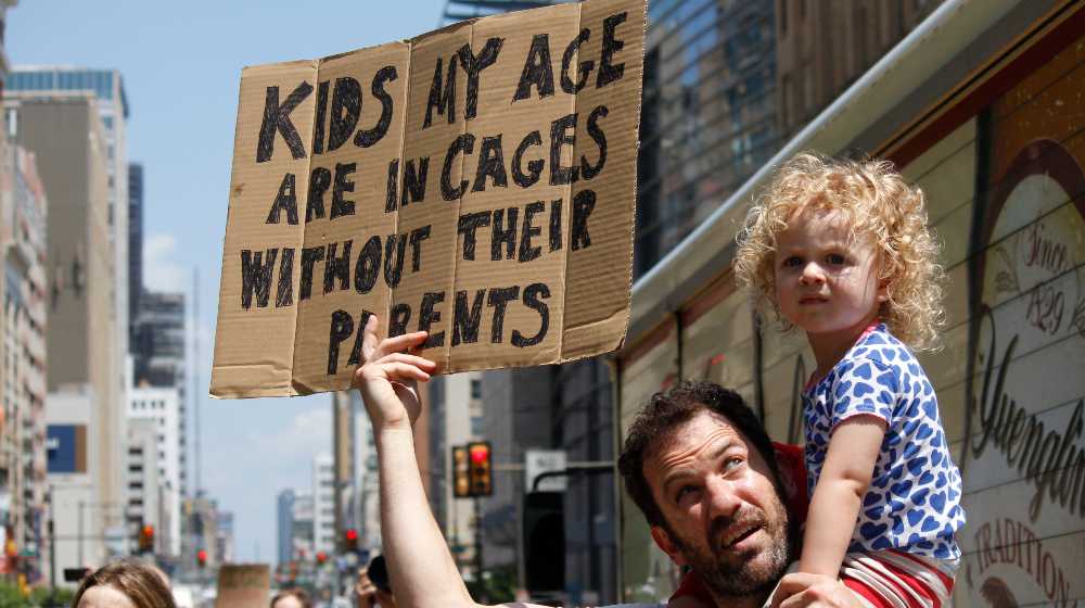 Hundreds take to the streets of downtown Philadelphia to demand the end of detention camps | Ted Cruz Slams DHS Secretary For Denying Biden Cages Exists | featured