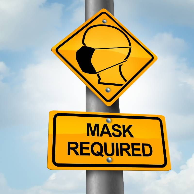 Mask mandate and mandating wearing a face covering law and public health regulations-UI Mask Mandate