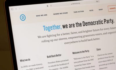 The homepage of the Democratic National Committee (DNC) is seen on a computer | Barone: Biden Democrats Lose Big - And on Cultural Issues | featured
