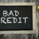 Bad Credit written on chalkboard | 5 Things That You Can Do With the Money From a Bad Credit Loan | featured