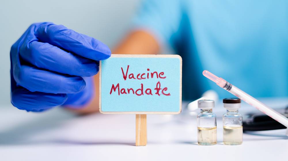 Concept of coronavirus or covid-19 vaccine mandate | Senate Repeals Biden's Vaccine Mandate for Businesses | featured