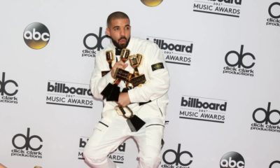Drake at the 2017 Billboard Awards Press Room at the T-Mobile Arena | Drake Asks Grammy Awards Panel To Withdraw His 2 Nominations | featured
