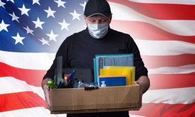 Dismissed American in a medical mask | Sick American Workers with COVID Won’t Qualify For Jobless Benefits | featured