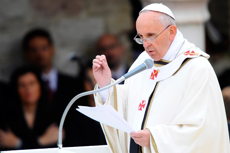 His Holiness Pope Francis during his visit in Assisi | Pope Francis