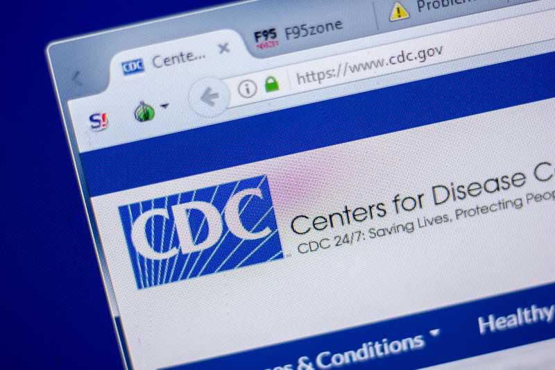 Homepage of CDC vwebsite on the display of PC | CDC Guidance