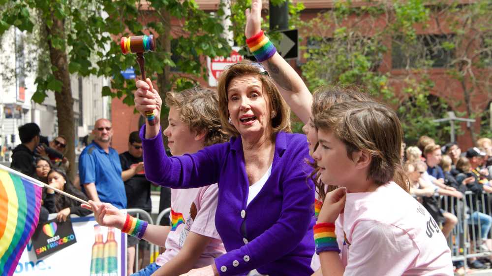 Nancy Pelosi in the 49th annual Gay Pride Parade | Nancy Pelosi and Her Stock Trades Getting Online Attention | featured