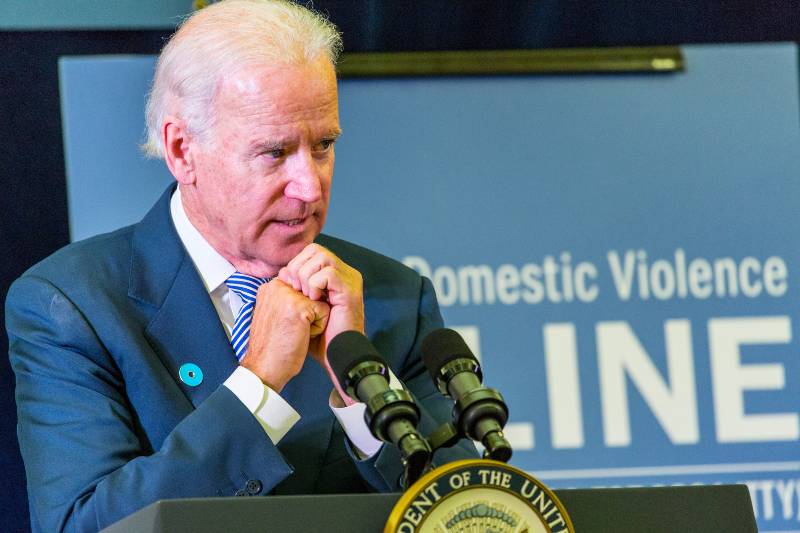 President Joe Biden visits the National Domestic Violence Hotline | Sleepy Joe