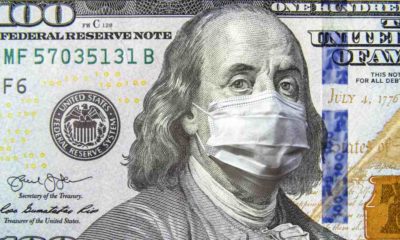 COVID-19 coronavirus in USA, 100 dollar money bill with face mask | Biden Wants Another $30 Billion To In New Coronavirus Aid | featured