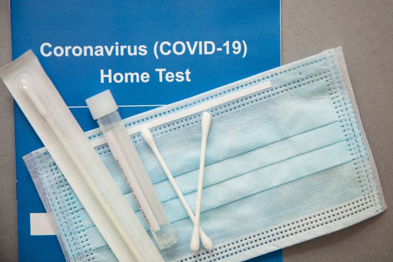 Coronavirus Covid-19 home testing kit with swab and test tube | Medicare to Shoulder Up To 8 COVID Home Test Kits
