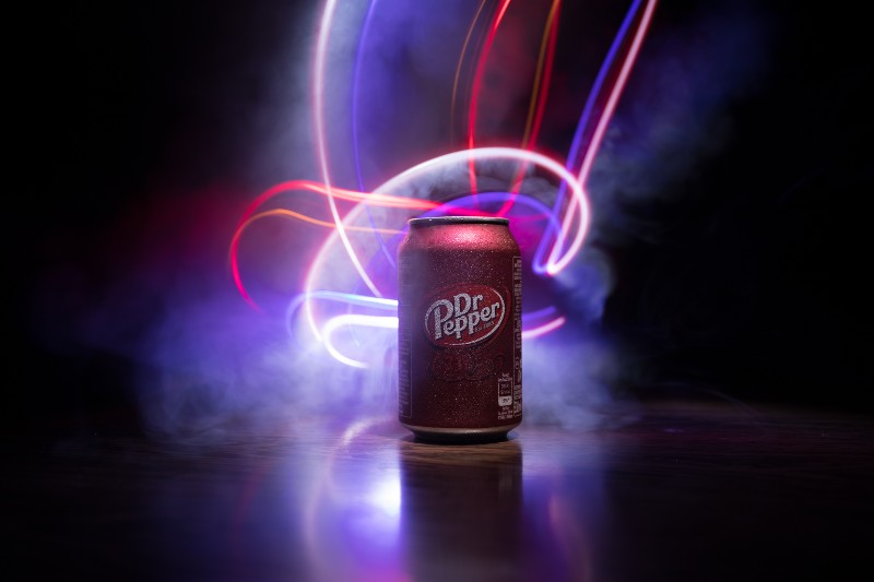 Dr Pepper soft drink on dark toned foggy background | Crack Pipe Issue