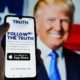 Truth social media on smartphone. TRUTH Social is America’s “Big Tent” | Trump’s Truth Social A Rousing Hit, Becomes Top Downloaded App | featured