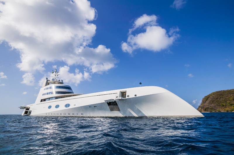 Motor yacht A, owner Roman Abramovich, russian oligarch and billionaire | From Elon Musk to Russian Oligarchs