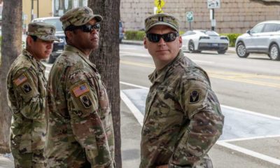 National Guard protecting people clean up & vadelized businesses after the protest | DeSantis Rejects Biden’s Request For National Guard Support | featured