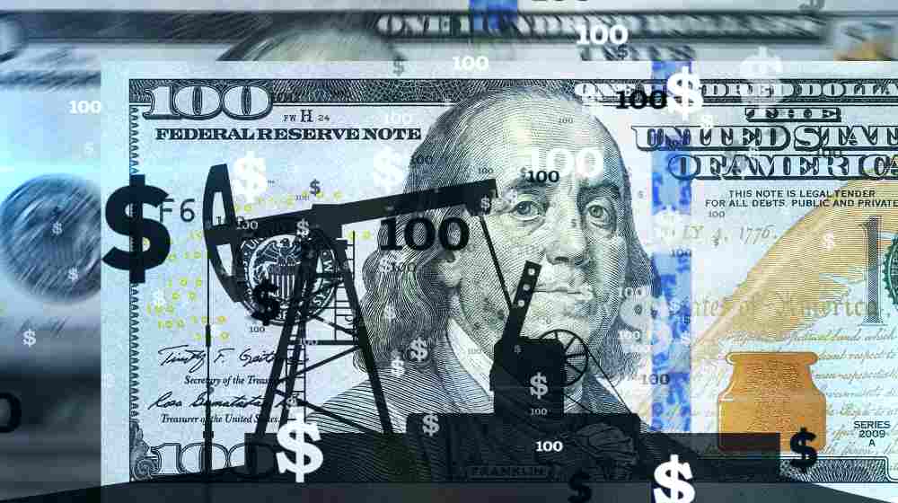Oil pump silhouette working over counted 100 dollar banknotes | Spiraling Oil Prices Can Lead to Global Economic Destruction | featured