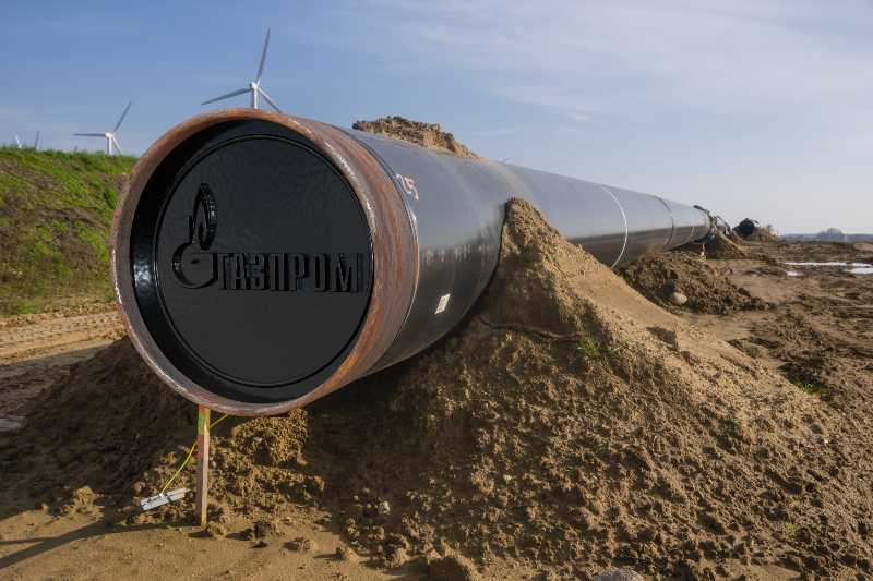 Construction of a pipeline owned by the Russian company Gazprom in Germany | Gazprom Cuts Off Gas Supply 