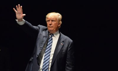 Donald Trump salutes supporters at the Peabody Opera House in Downtown Saint Louis | In Battleground States, Trump Remains The Popular Choice | featured