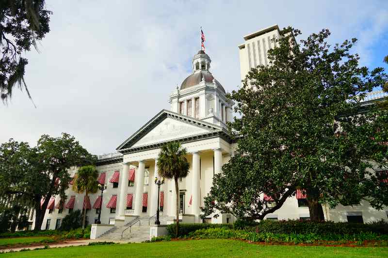 New and old Florida state government building at Tallahassee, Florida, USA | Florida Senate Revokes Reedy Creek Improvement Act