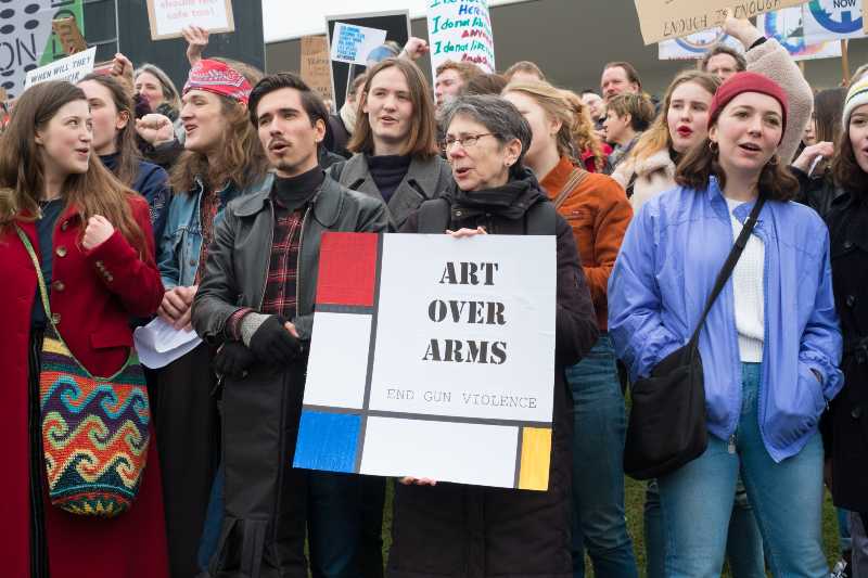 Protesters from all over the world show their support for American students who are calling for stricter gun control in the U.S. | Rasmussen Reports Survey Say 51% of US Voters Say Stricter Gun Control Won’t Help