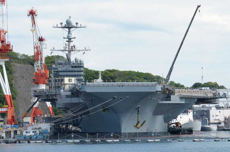 US Navy aircraft carrier George Washington under repair | A Spate of Deaths on the USS George Washington