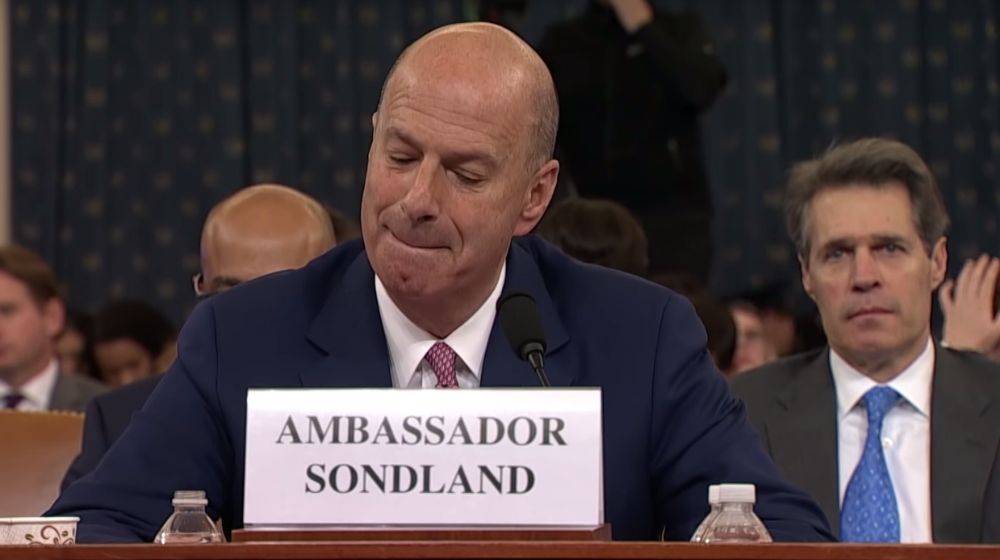 Ambassador Gordon Sonland | Impeachment: Sondland Removed from White House Just Hours from Vindman | Featured