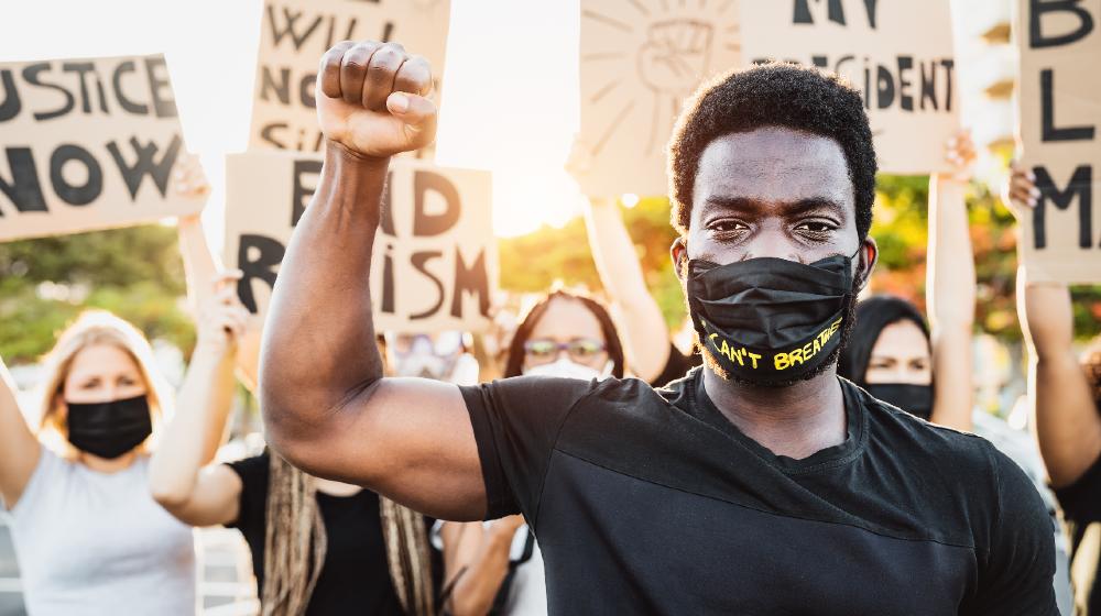 Black lives matter activist movement protesting against racism and fighting for equality | Black Lives Matter Declares Solidarity With Hamas | Featured