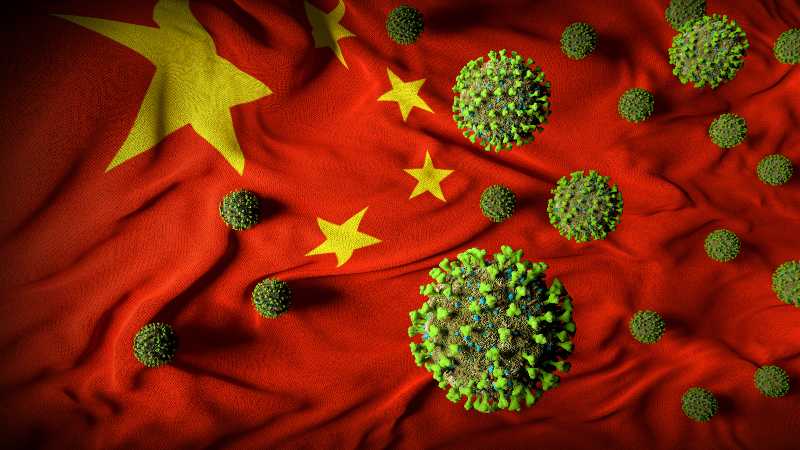 COVID-19 Molecules on Chinese Flag-US intelligence