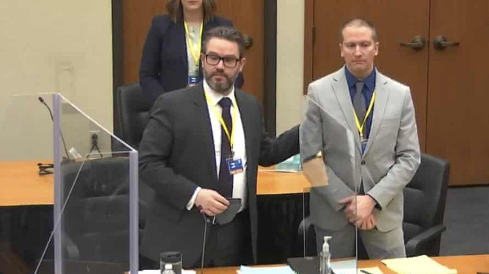 Derek Chauvin and his defense counsel during his trial-Derek Chauvin Found Guilty on All Counts in Murder of George Floyd -Featured
