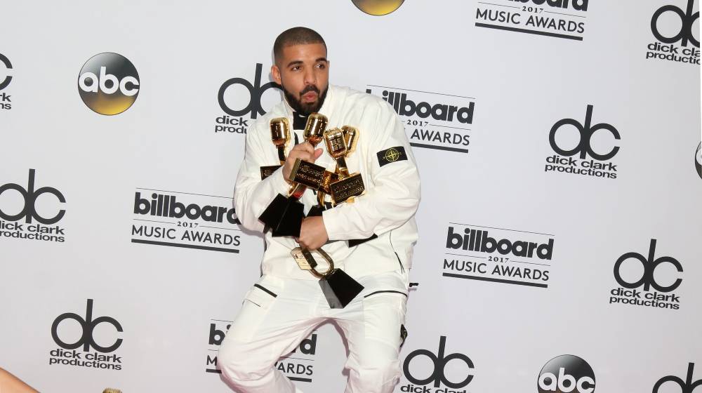 Drake at the 2017 Billboard Awards Press Room at the T-Mobile Arena | Drake Asks Grammy Awards Panel To Withdraw His 2 Nominations | featured