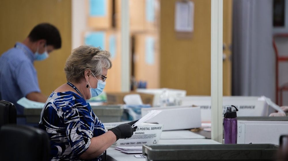 Election Poll Workers Wear Masks | State of a Nation: Current 2020 Election Results | Featured
