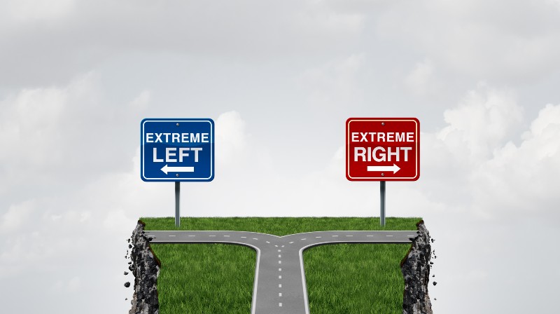 Extreme politics and radical political views or extremism as far left and right ideology as a social risk and society danger | 6 Things Which Should Never Be Partisan, But Are!