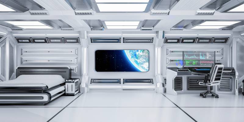 Futuristic Science Fiction Bedroom Interior | Putin’s Potential War Declaration, Tulsa Race Massacre, Space Hotel & More