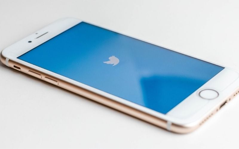 Gold iPhone 6s Displaying Twitter Logo | Facebook and Twitter Are on “High Alert” Before and After the Presidential Election